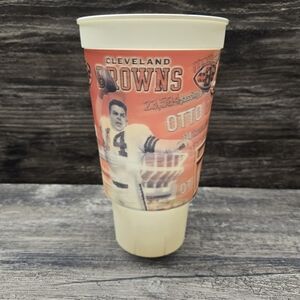Vintage Otto Graham Cleveland Browns Souvenir Cup Game Day Nfl Football